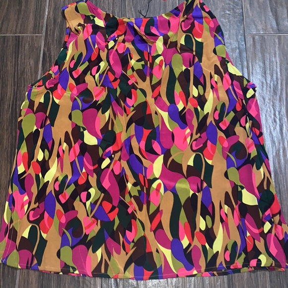 Silk Assets colorful sleeveless blouse - Picture 2 of 4